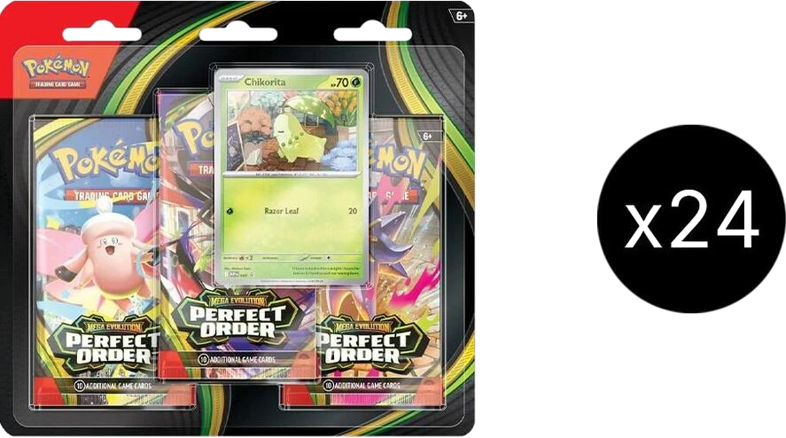 Perfect Order 3 Pack Blister Case [Chikorita]